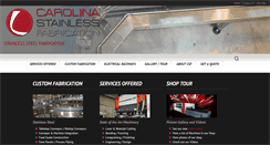 Desktop Screenshot of carolinastainlessfabrication.com